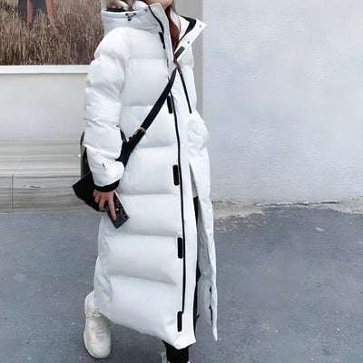 Long Puffer Coat | Warm | Hooded | Down Coats | Long Winter Coat Women-Grace Aura