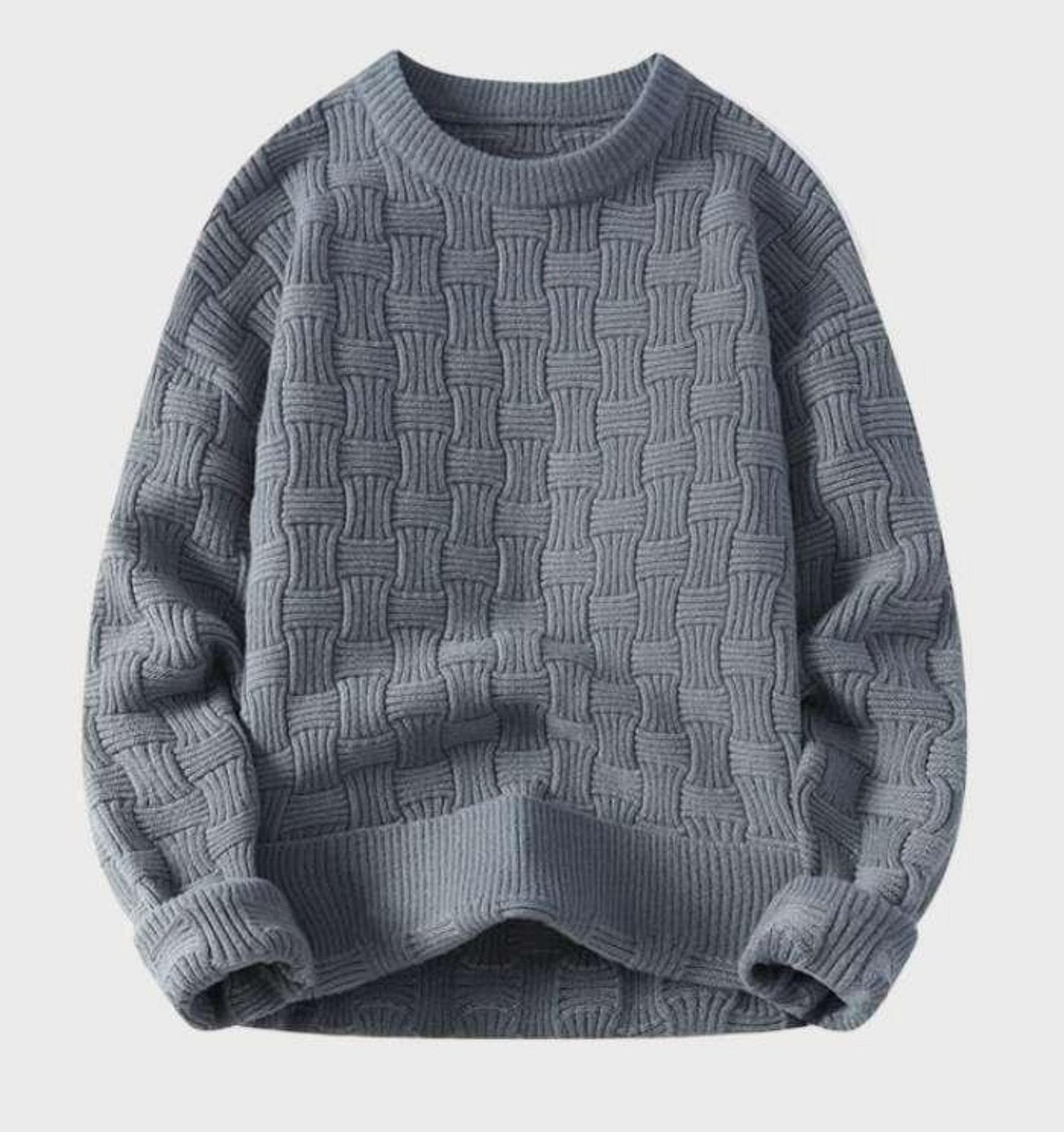 Men's Jumper | Crewneck | Warm | Knitted Sweater | Chunky Sweater-Grace Aura