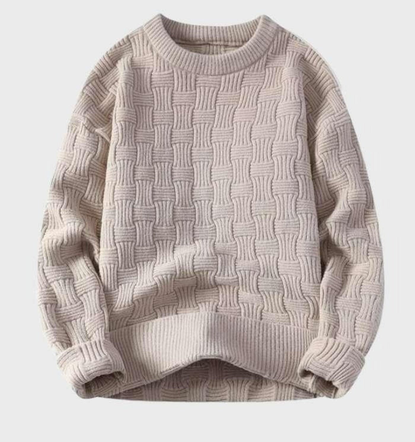 Men's Jumper | Crewneck | Warm | Knitted Sweater | Chunky Sweater-Grace Aura