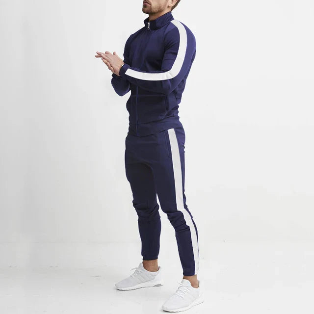 Men's Tracksuit | Two-Piece | Zip-Up | Jogger Set | Men's Activewear-Grace Aura