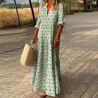 Olivia - Summer Dress for Bohemian and Beach Ladieswear Collection-Grace Aura