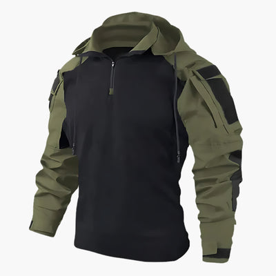 Outdoor Jacket | Half Zip | Hooded | Tactical Jacket | Men's Jacket-Grace Aura