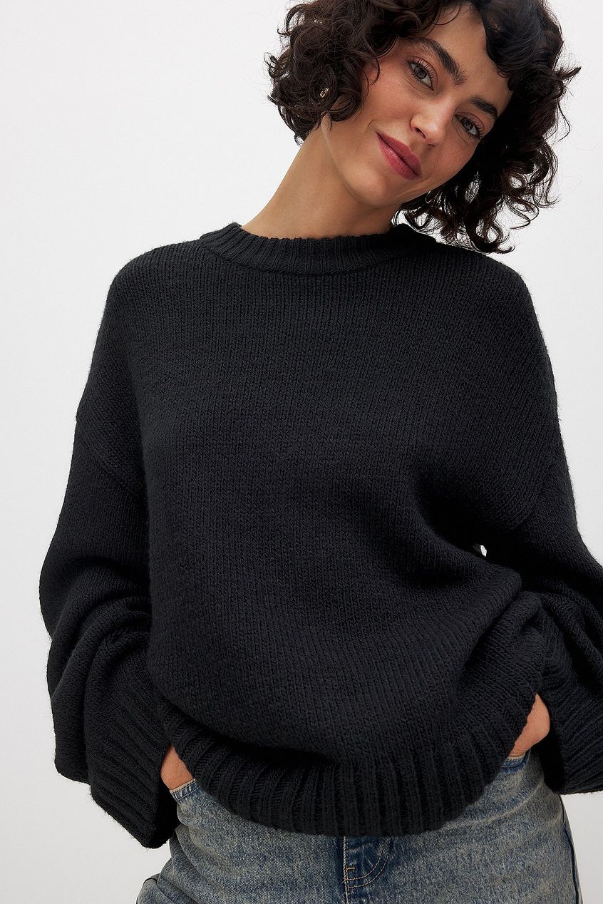 Oversized Pullover | Crew Neck | Loose Fit | Knit Jumper | Women's Knitted Sweater-Grace Aura