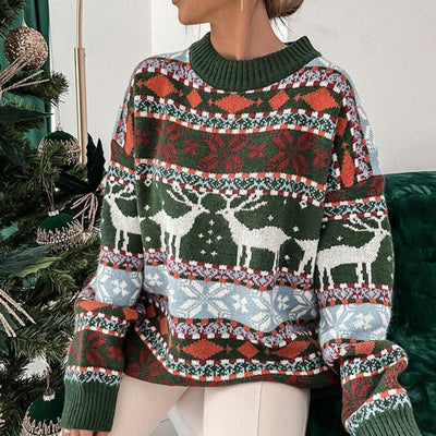 Oversized Sweater | Cozy | Knitted | Christmas Jumper | Women's Winter Clothes-Grace Aura