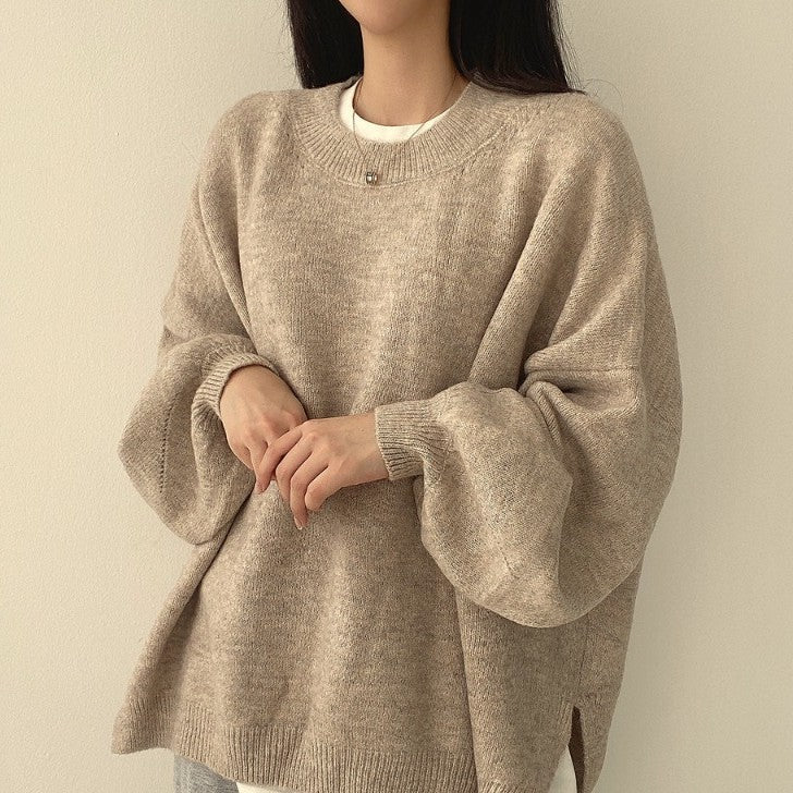 Oversized Sweater | Cozy | Wool | Pullover Sweater | Women's Winter Clothes-Grace Aura