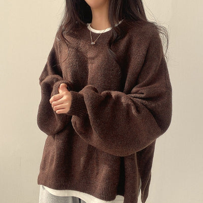 Oversized Sweater | Cozy | Wool | Pullover Sweater | Women's Winter Clothes-Grace Aura