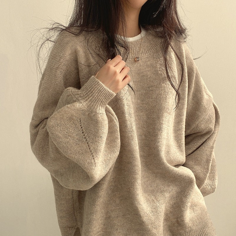 Oversized Sweater | Cozy | Wool | Pullover Sweater | Women's Winter Clothes-Grace Aura