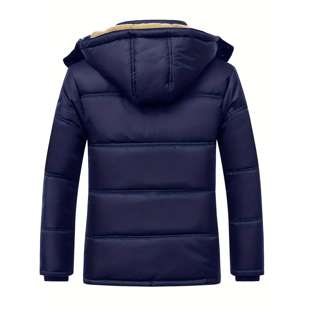 Puffer Jacket – Warm – Hooded – Down Jacket – Winter Jacket for Men-Grace Aura