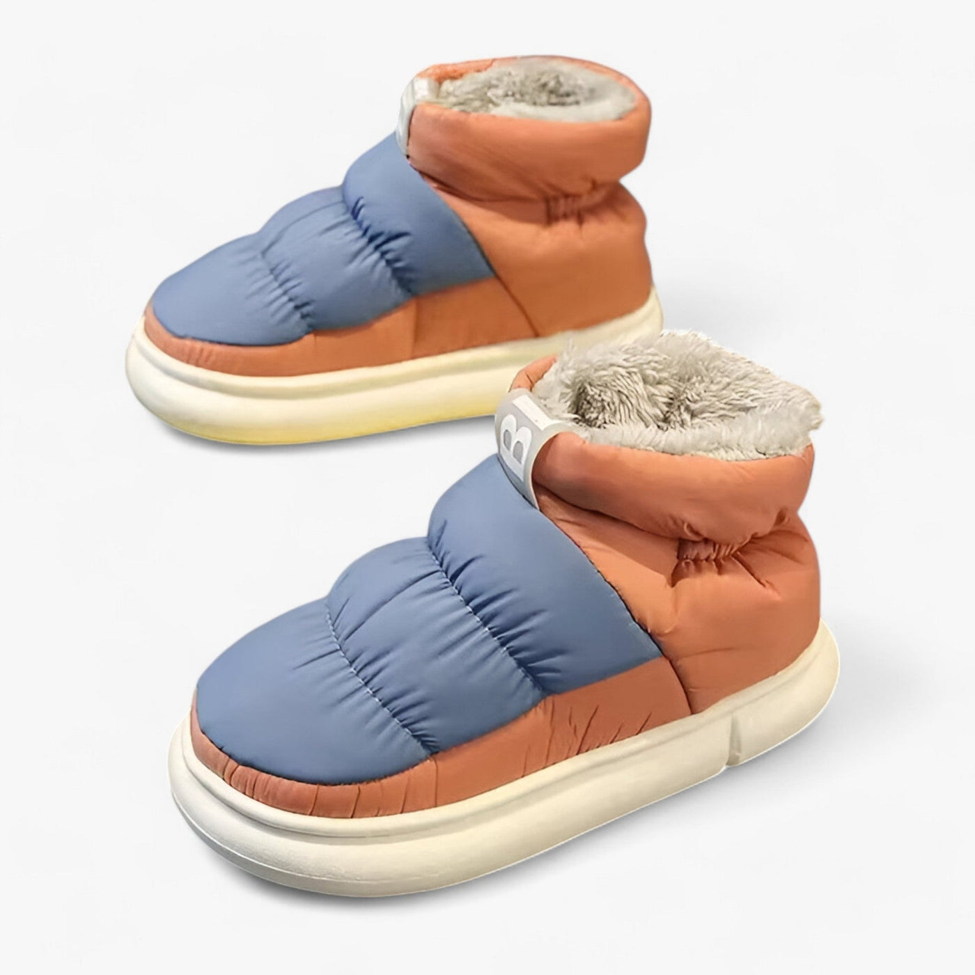 Puffer Shoes - Slip-On - Fleece Lined - Snow Boots - Winter Shoes-Grace Aura