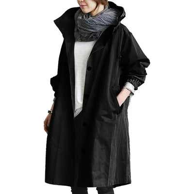 Raincoat | Hooded | Oversized | Parka Jacket | Rain Jacket Women -Grace Aura