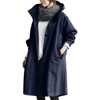 Raincoat | Hooded | Oversized | Parka Jacket | Rain Jacket Women -Grace Aura