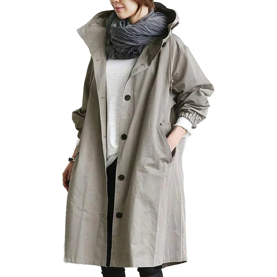 Raincoat | Hooded | Oversized | Parka Jacket | Rain Jacket Women -Grace Aura