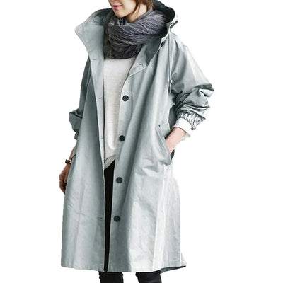 Raincoat | Hooded | Oversized | Parka Jacket | Rain Jacket Women -Grace Aura