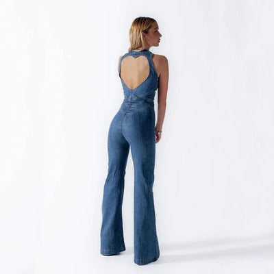 Roxanne Denim | Jumpsuit-Grace Aura