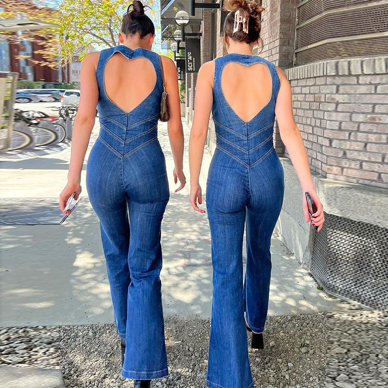 Roxanne Denim | Jumpsuit-Grace Aura