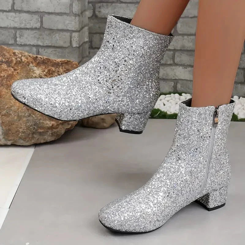 Sequin Party Boots-Grace Aura