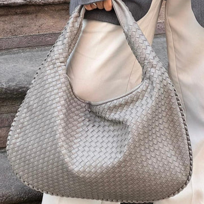 Shoulder Bag | Large | One Strap | Woven Bag | Leatherette Bags-Grace Aura