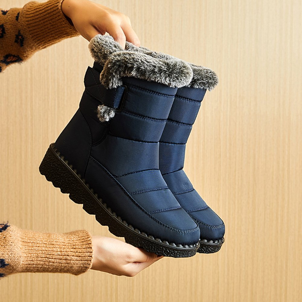 Snow Boots | Warm | Slip-On | Fur Lined Boots | Winter Boots-Grace Aura