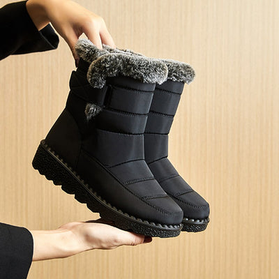 Snow Boots | Warm | Slip-On | Fur Lined Boots | Winter Boots-Grace Aura