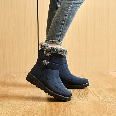 Snow Boots | Warm | Slip-On | Fur Lined Boots | Winter Boots-Grace Aura