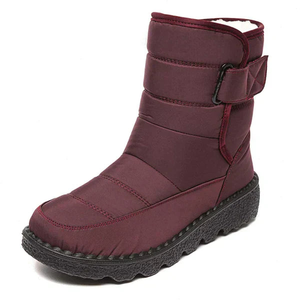 Snow Boots - Women's Warm Waterproof Slip-On Fur Lined Winter Boots-Grace Aura