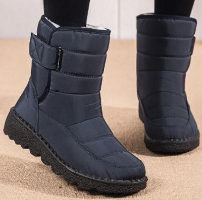 Snow Boots - Women's Warm Waterproof Slip-On Fur Lined Winter Boots-Grace Aura