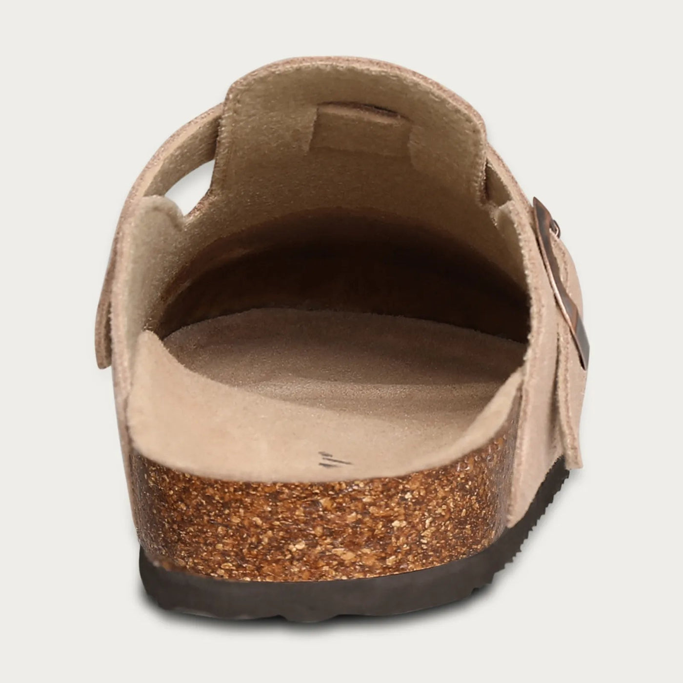 Suede Slippers - Slip-On - Cork Sole - Mule Shoes - Men's Slippers-Grace Aura