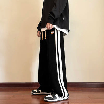 Sweatpants - Casual - Drawstring - Baggy Pants - Straight Leg Joggers-Grace Aura