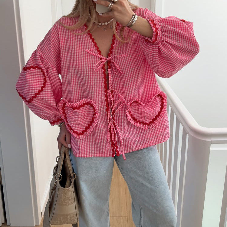 Sweetheart Blouse-Grace Aura