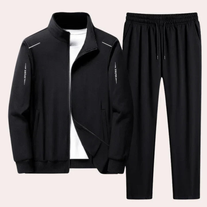 Tracksuit - Zip-Up - Elastic Waist - Jogger Set - Co-Ord Sets Men-Grace Aura