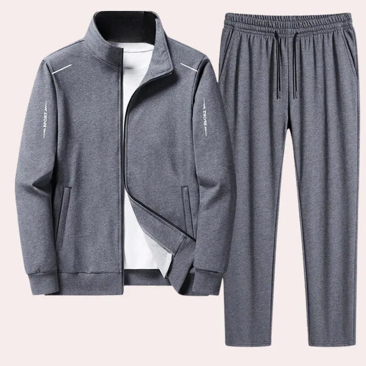 Tracksuit - Zip-Up - Elastic Waist - Jogger Set - Co-Ord Sets Men-Grace Aura