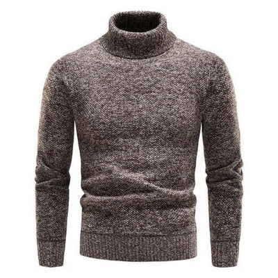 Turtleneck Sweater | Warm | Tailored Fit | Knitted Turtleneck | Men's Clothing-Grace Aura