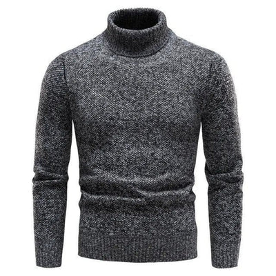 Turtleneck Sweater | Warm | Tailored Fit | Knitted Turtleneck | Men's Clothing-Grace Aura