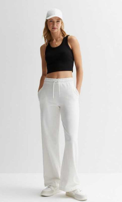 Wide Leg Joggers | Elastic Waist | Drawstring | Wide Leg Sweatpants | Women's Pants-Grace Aura