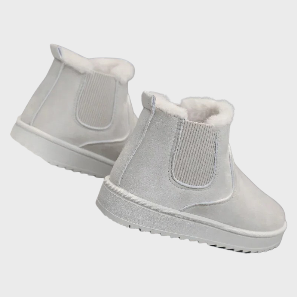 Winter Boots | Slip-On | Fur | Ankle Boots | Women's Boots-Grace Aura