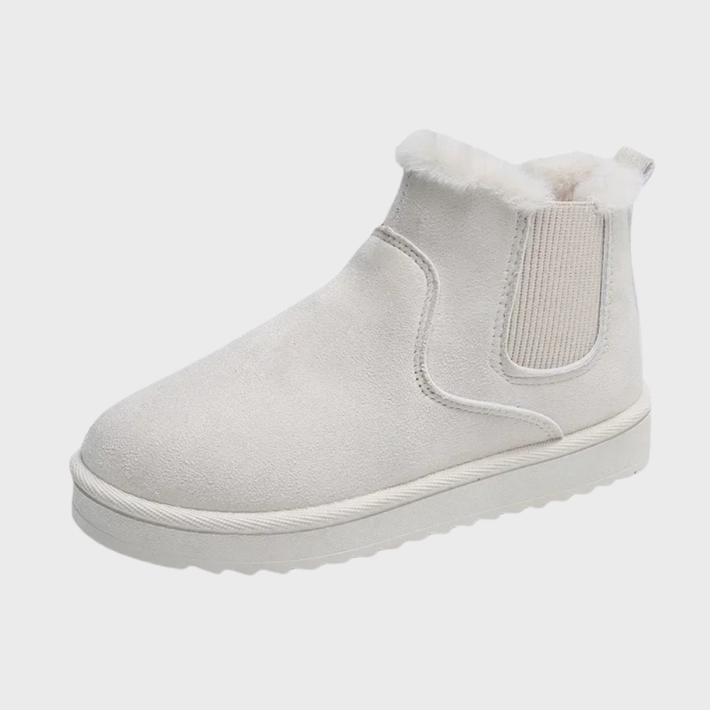 Winter Boots | Slip-On | Fur | Ankle Boots | Women's Boots-Grace Aura