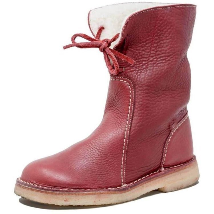 Winter Boots - Waterproof - Warm - Leather Boots - Women's Boots Wool Lined-Grace Aura