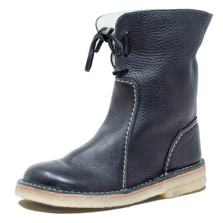 Winter Boots - Waterproof - Warm - Leather Boots - Women's Boots Wool Lined-Grace Aura