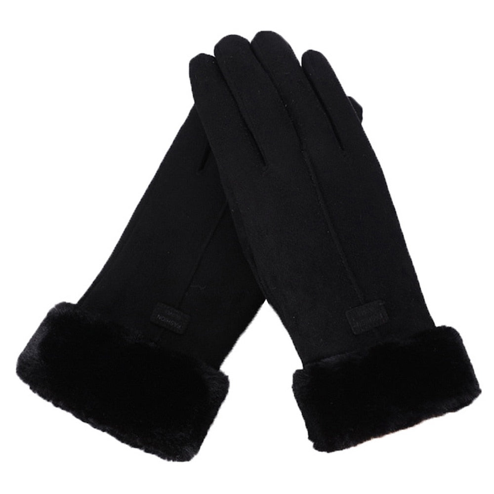 Winter Gloves | Warm | Fur | Thermal Gloves | Women's Gloves-Grace Aura