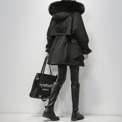 Winter Parka - Warm - Fur Hood - Puffer Jacket - Women's Winter Jacket-Grace Aura