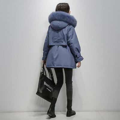 Winter Parka - Warm - Fur Hood - Puffer Jacket - Women's Winter Jacket-Grace Aura