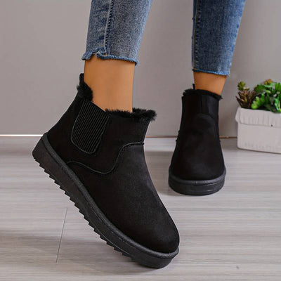 Winter Shoes | Fur | Slip-On | Ankle Boots | Women's Boots-Grace Aura