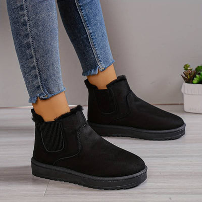 Winter Shoes | Fur | Slip-On | Ankle Boots | Women's Boots-Grace Aura