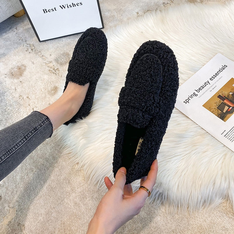 Winter Slippers - Non-Slip - Fur - Warm Slippers - Winter Shoes-Grace Aura