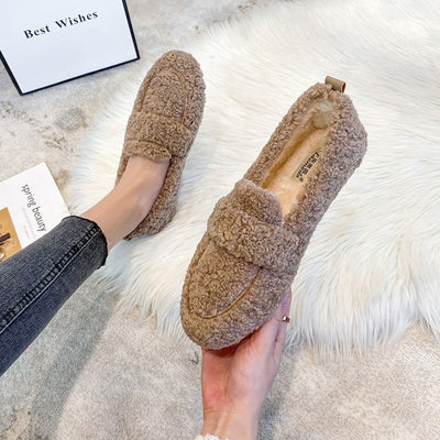 Winter Slippers - Non-Slip - Fur - Warm Slippers - Winter Shoes-Grace Aura