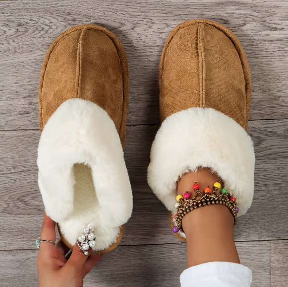 Winter Slippers - Warm - Indoor - Fluffy Slippers - House Slippers-Grace Aura