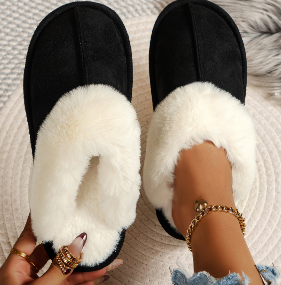 Winter Slippers - Warm - Indoor - Fluffy Slippers - House Slippers-Grace Aura