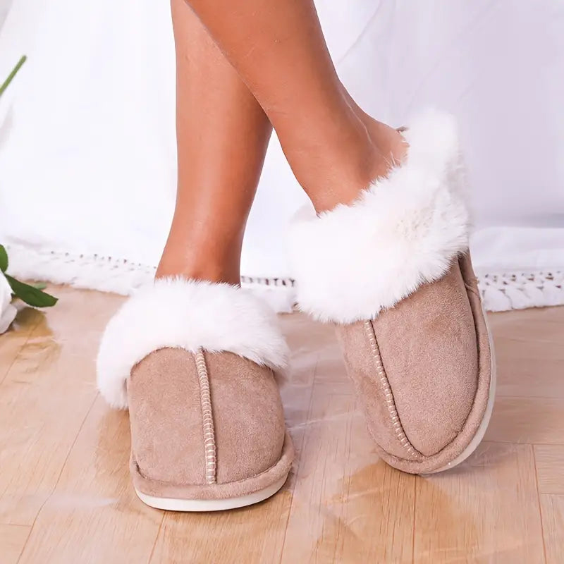 Winter Slippers - Warm - Indoor - Fluffy Slippers - House Slippers-Grace Aura