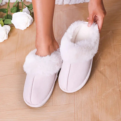 Winter Slippers - Warm - Indoor - Fluffy Slippers - House Slippers-Grace Aura