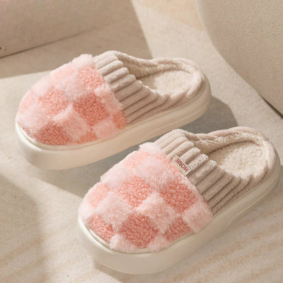 Winter Slippers - Women's Soft Warm Slip-On House Slippers-Grace Aura